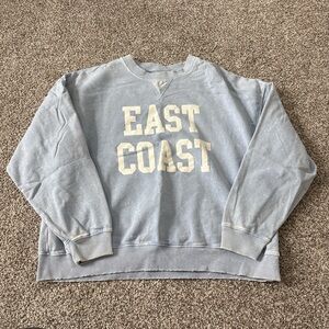 American Eagle Outfitters Light Blue Crewneck Sweater